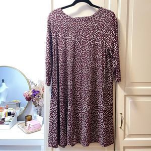 LOFT CUTOUT BACK SHIFT DRESS SZ LP